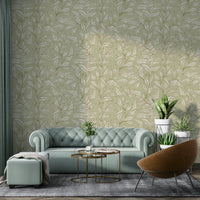 Serene Sage Botanical Wallpaper⁠