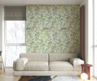 Serene Sanctuary: Botanical Dreamscape Wallpaper⁠