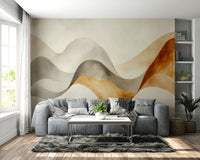 Durable wallpaper for walls with natural design


