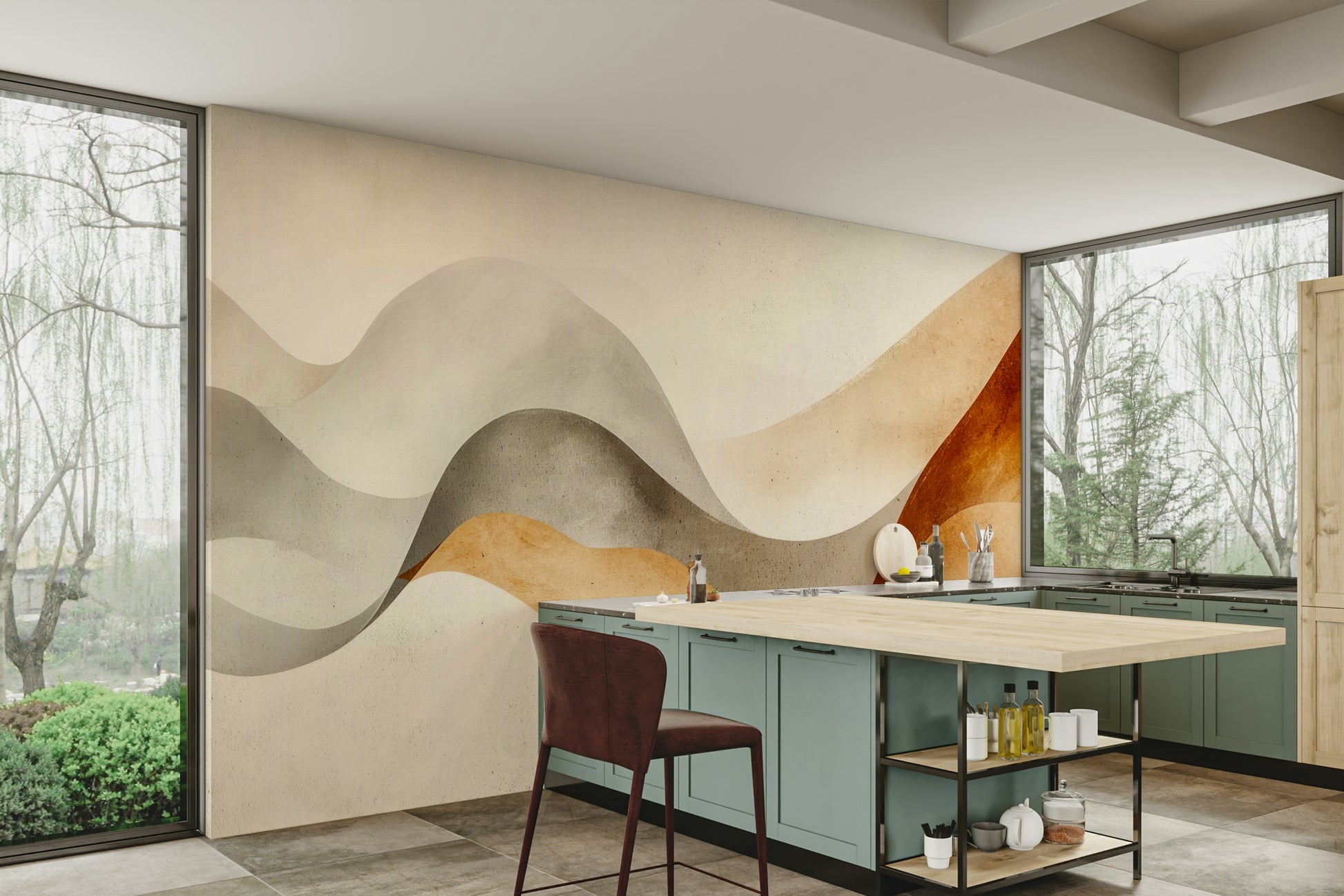 Soft sand dunes wallpaper for walls


