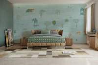 A peaceful savannah scene with friendly, stylized animals. GD4091

