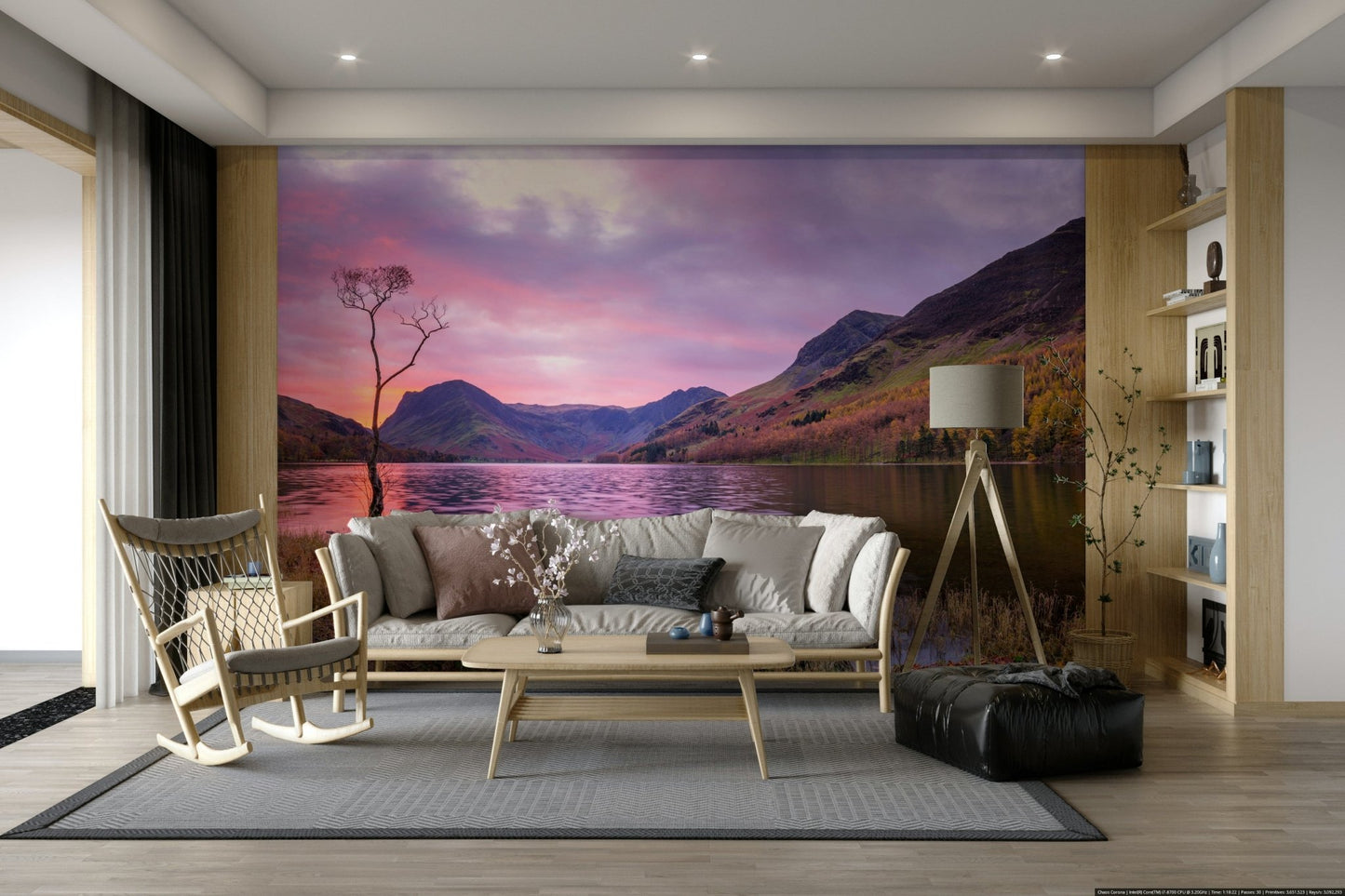 Serene Scene Wall Mural