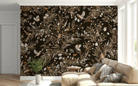 Bedroom wall accent using the delicate Serene Songbirds Wall Mural., GD6289