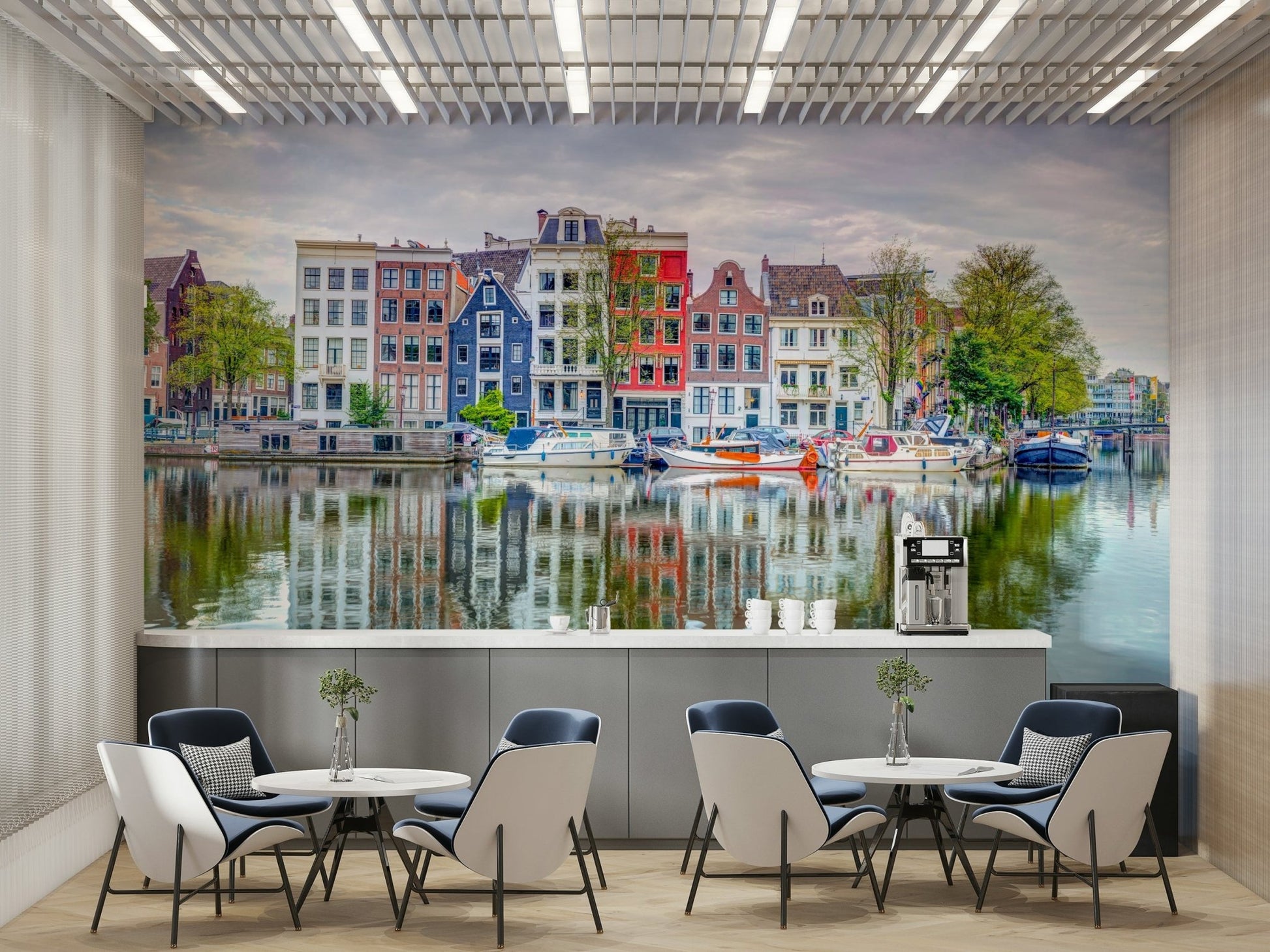 Amsterdam canal view with soft water reflections., GD1905