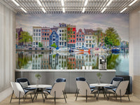 Amsterdam canal view with soft water reflections., GD1905
