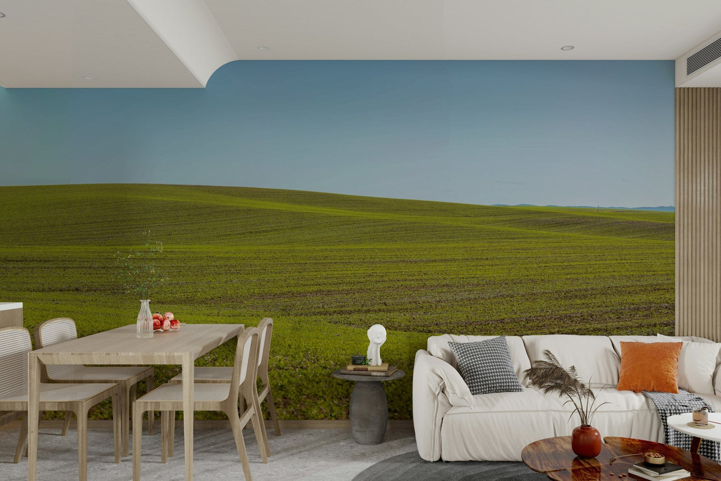 Flower-filled spring field wallpaper

