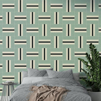 Modern calming stripe wall design


