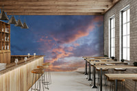 Gradient sunset tones wall mural

