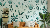 Gentle botanical wallpaper texture GD042

