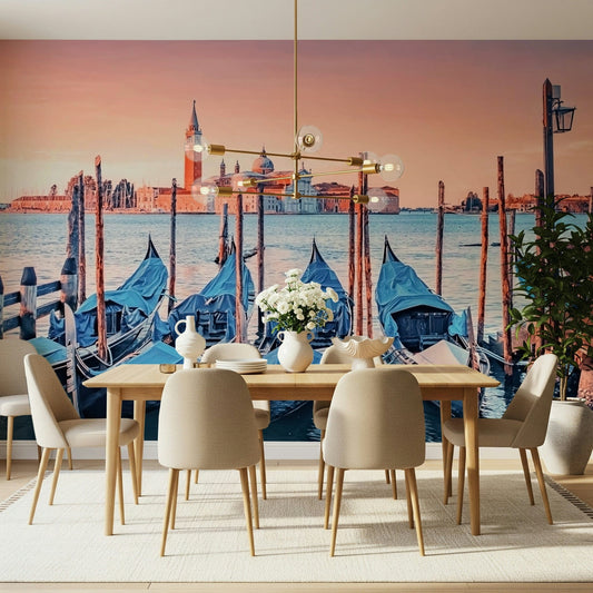 Serene Venice Scene wallpaper showing historic buildings on a canal.