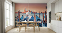 Elegant architectural art in a Serene Venice Scene wall mural.