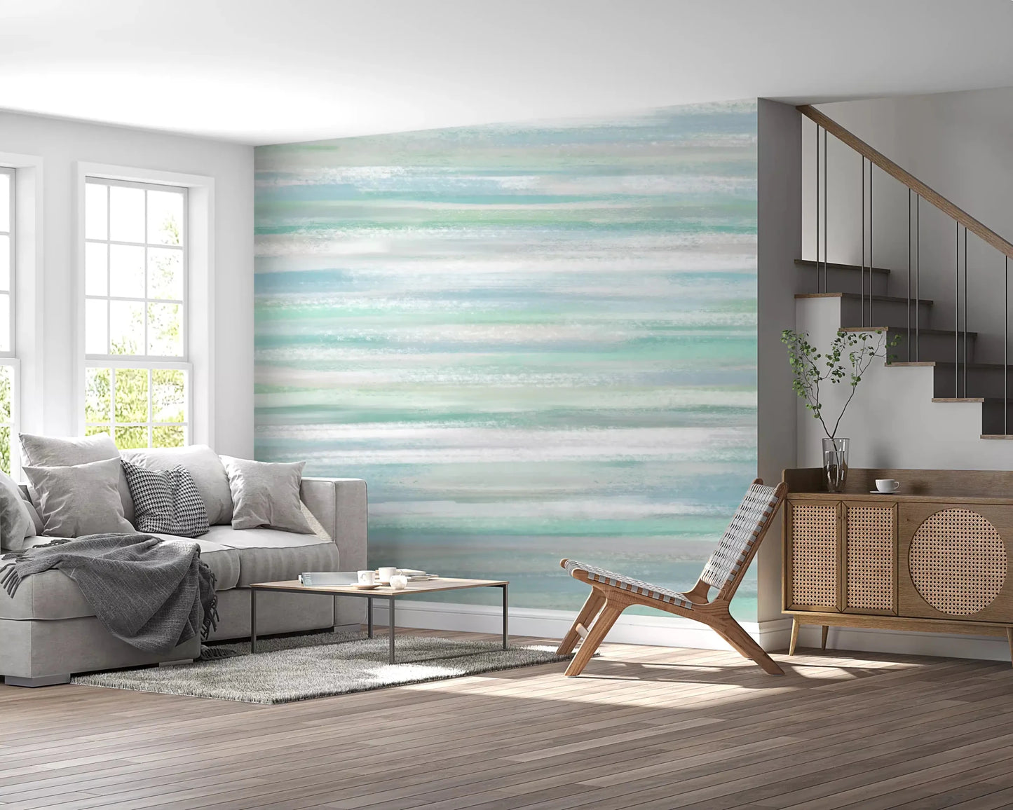 Serene Water Hues Wall MuralGD9538