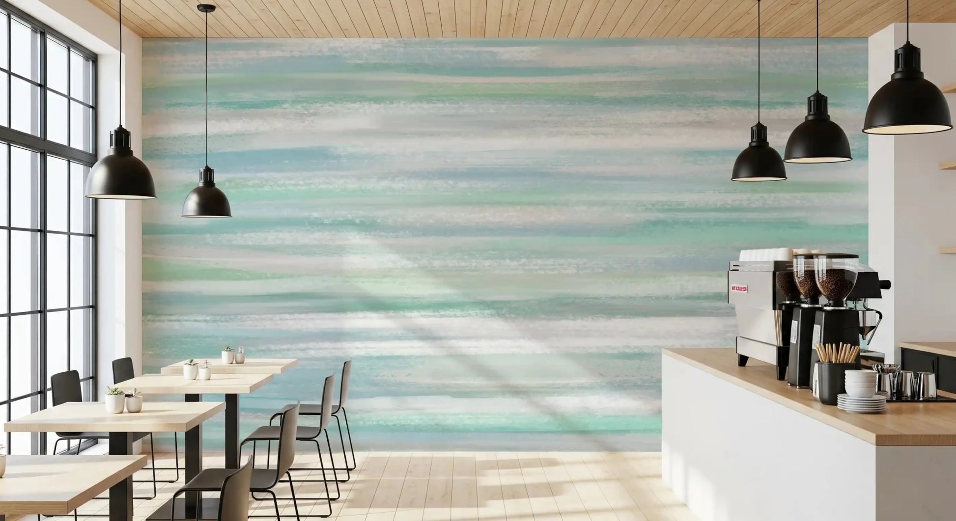 Serene Water Hues Wall MuralGD9538