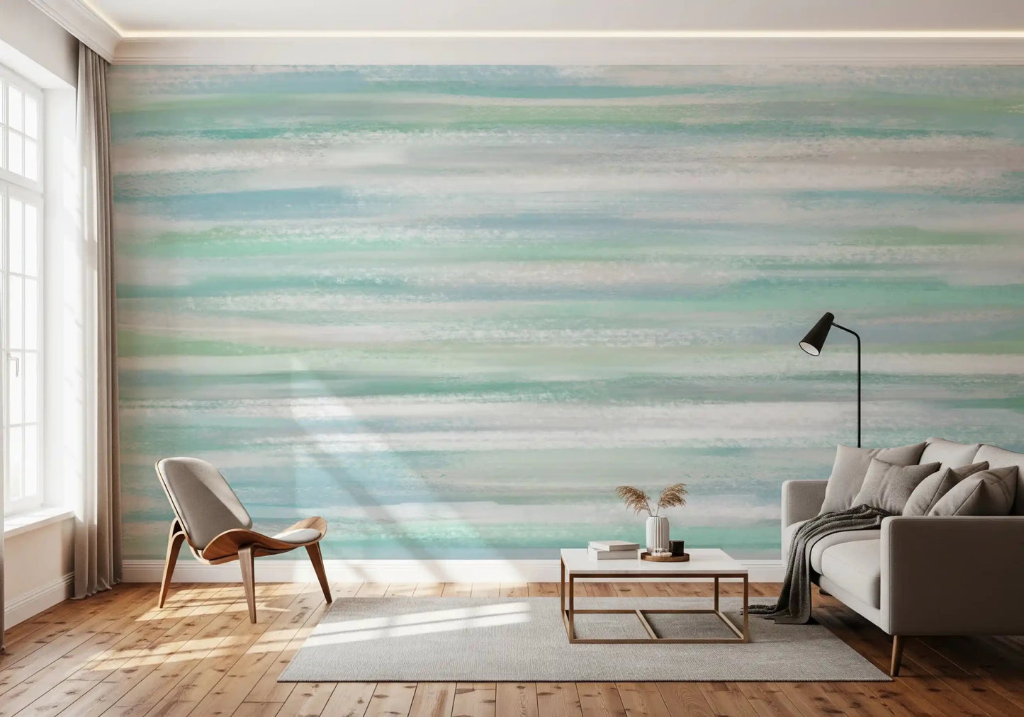 Serene Water Hues Wall MuralGD9538