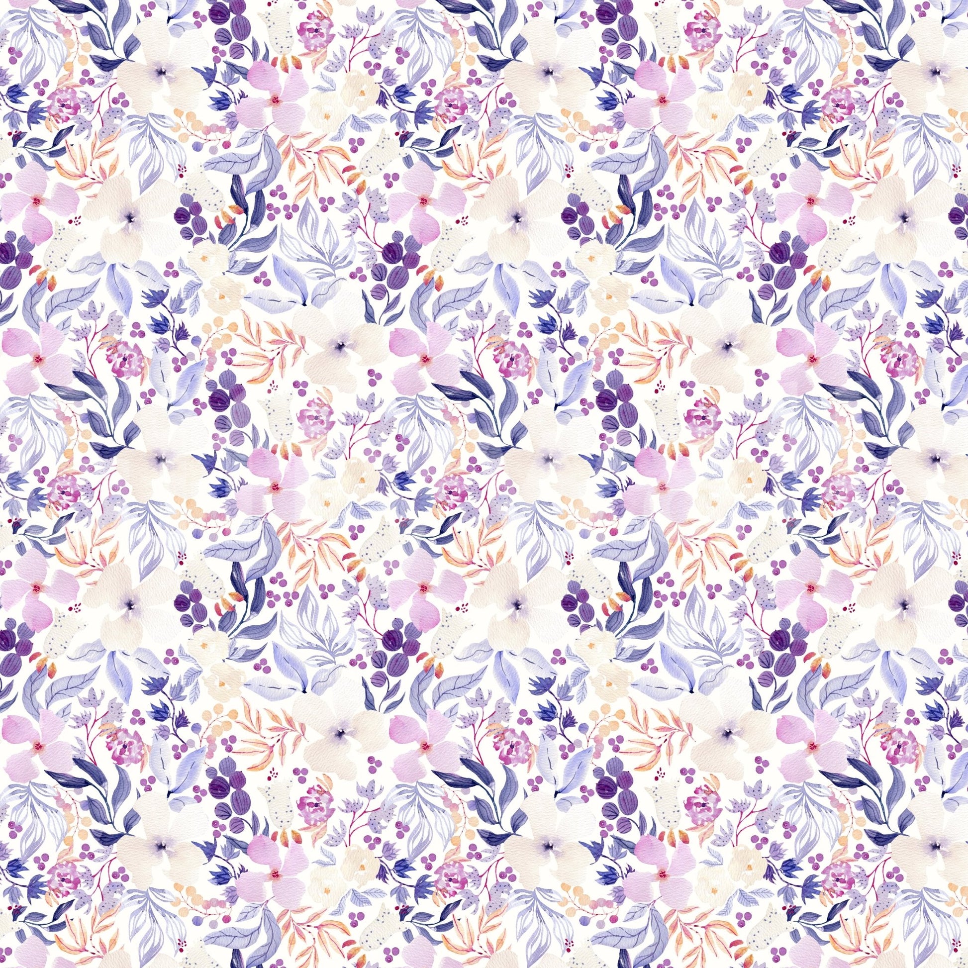 Watercolor bloom wall mural with a peaceful vibe

