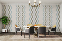 A peaceful wall mural with a soft, flowing pattern. GD4173

