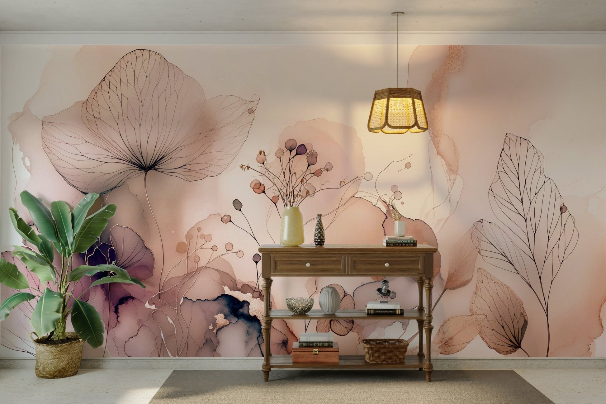 The lines are soft, not sharp.
