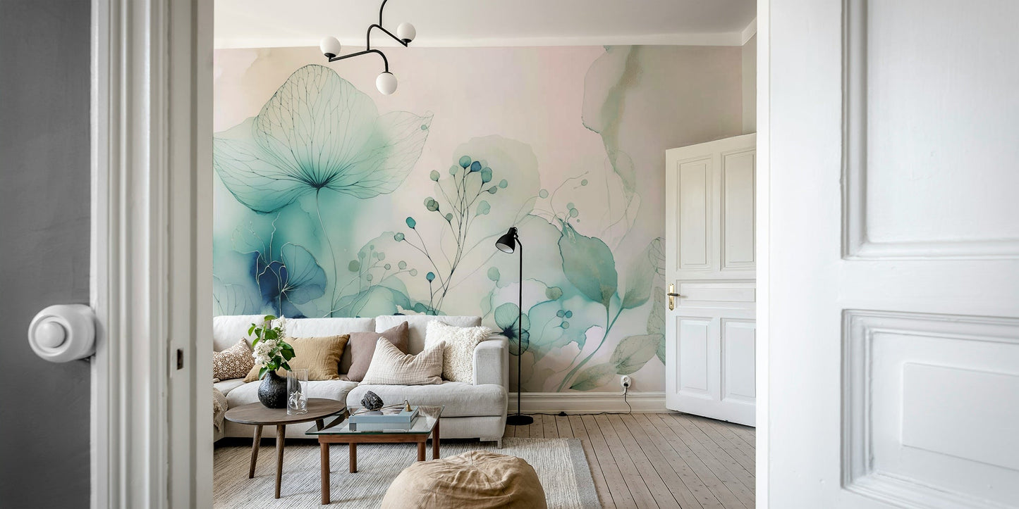 The style is artistic and painterly, like a watercolor.
