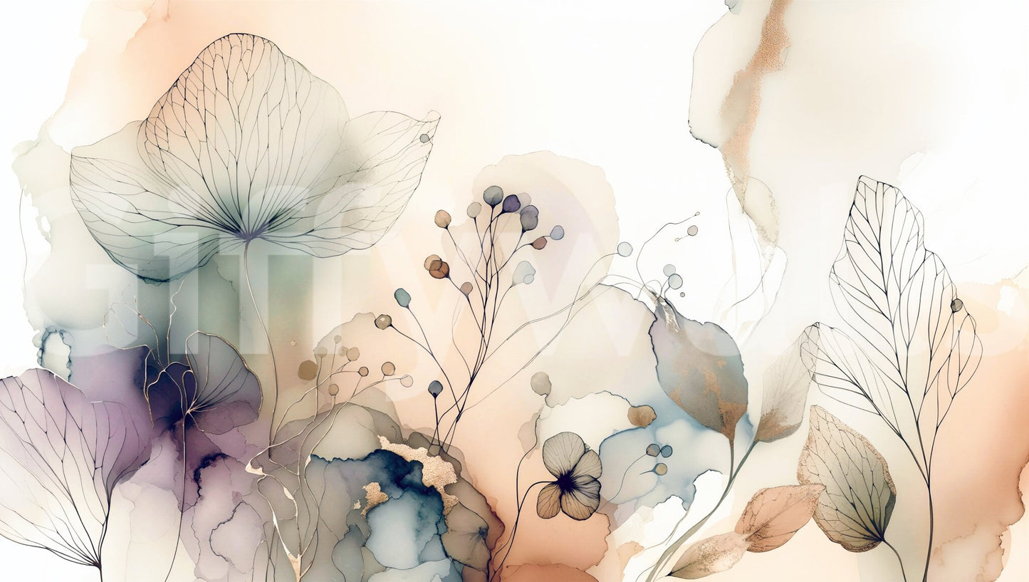This wallpaper is suitable for a bedroom, a living room, or a serene study.
