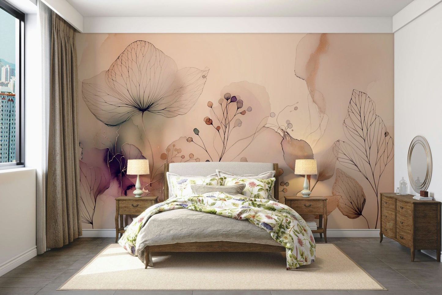 The overall mood is one of peace and quiet elegance.
