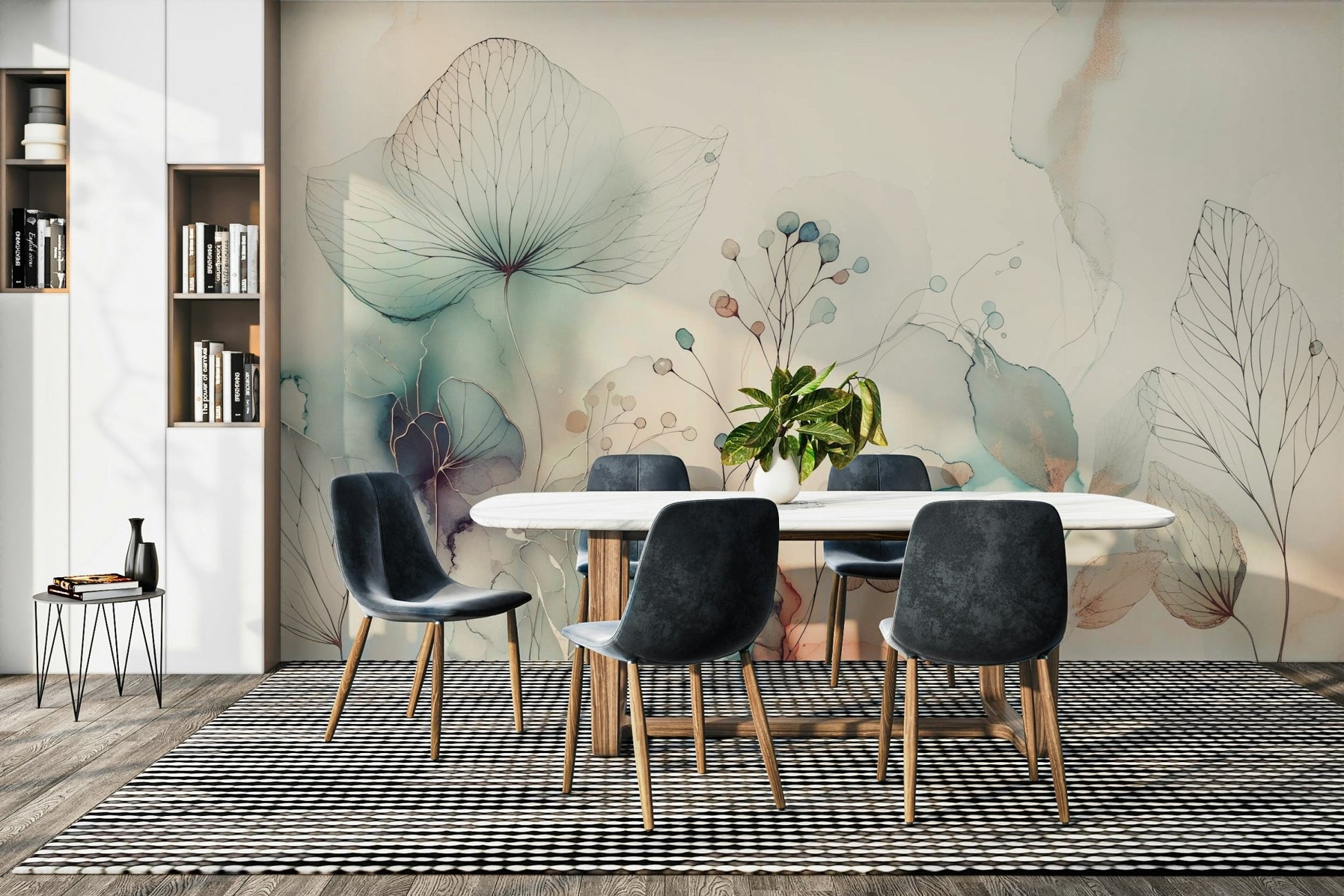 The overall mood is one of peace and quiet elegance.
