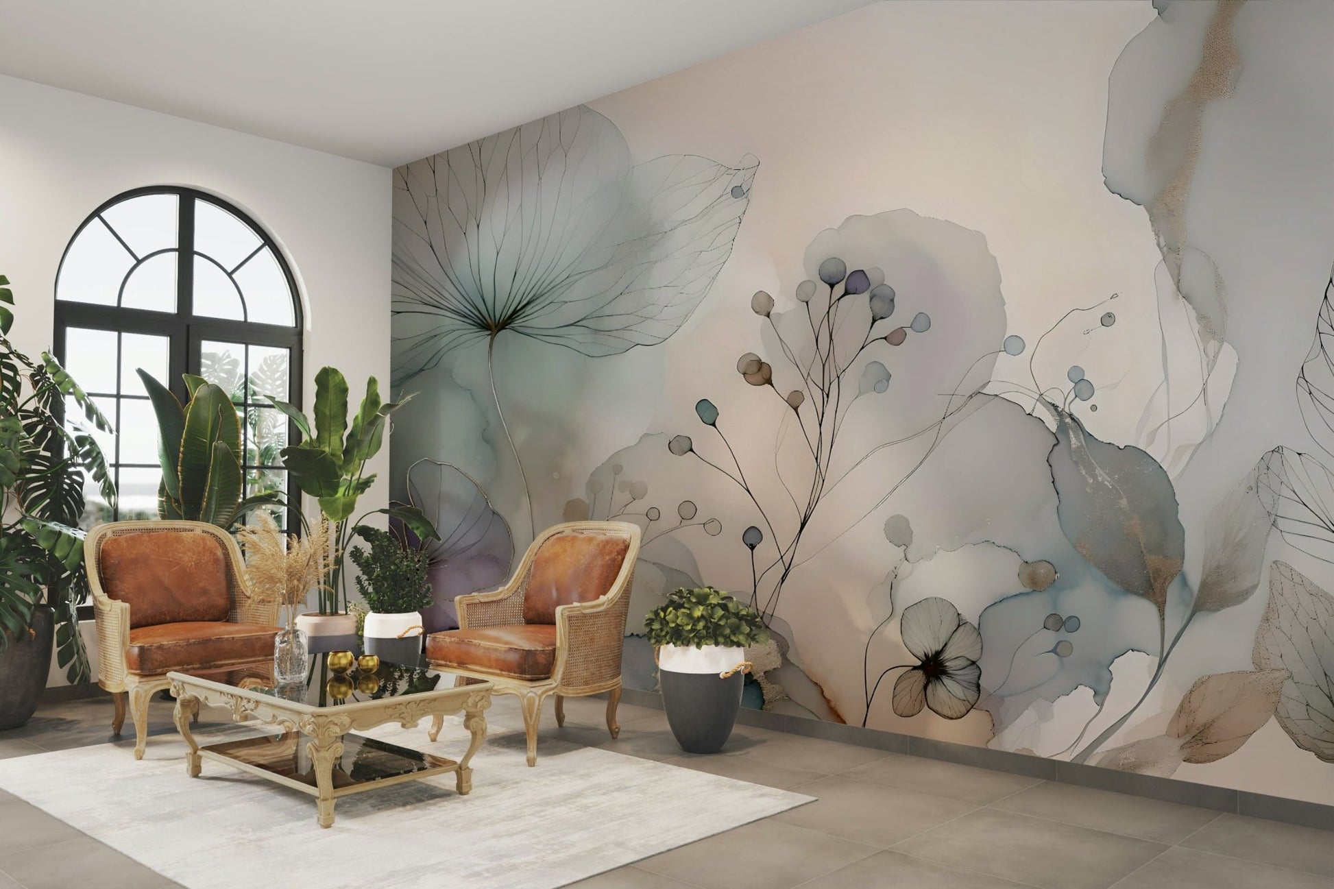 Create a serene ambiance with Blossom Dream mural

