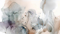 Dreamy blossom mural for calm and peaceful rooms


