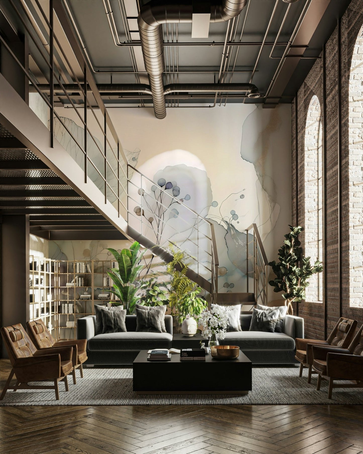 Tranquil blossom mural adding peace to your walls

