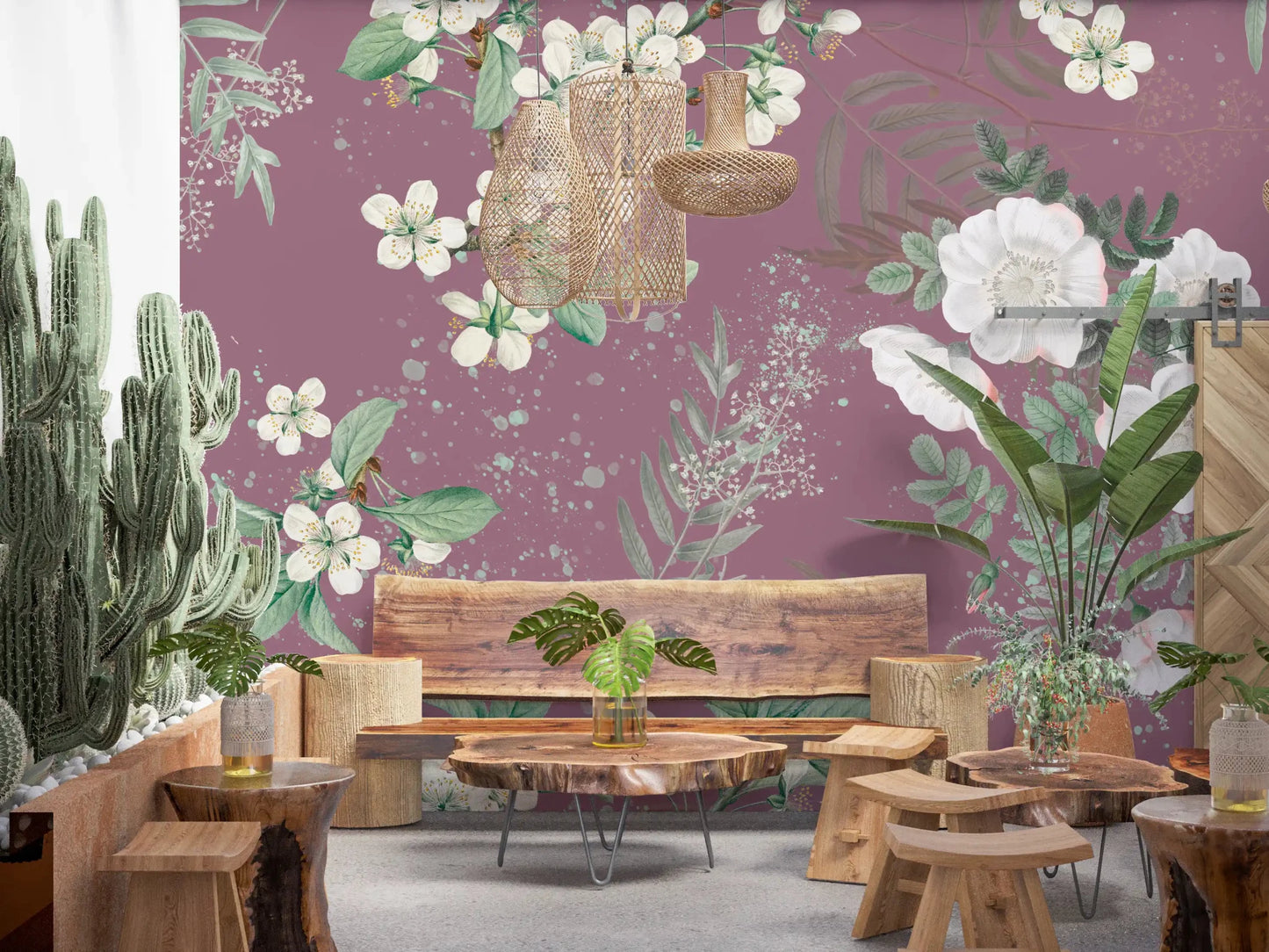 Serenity Garden Blooming Wall MuralGD9375