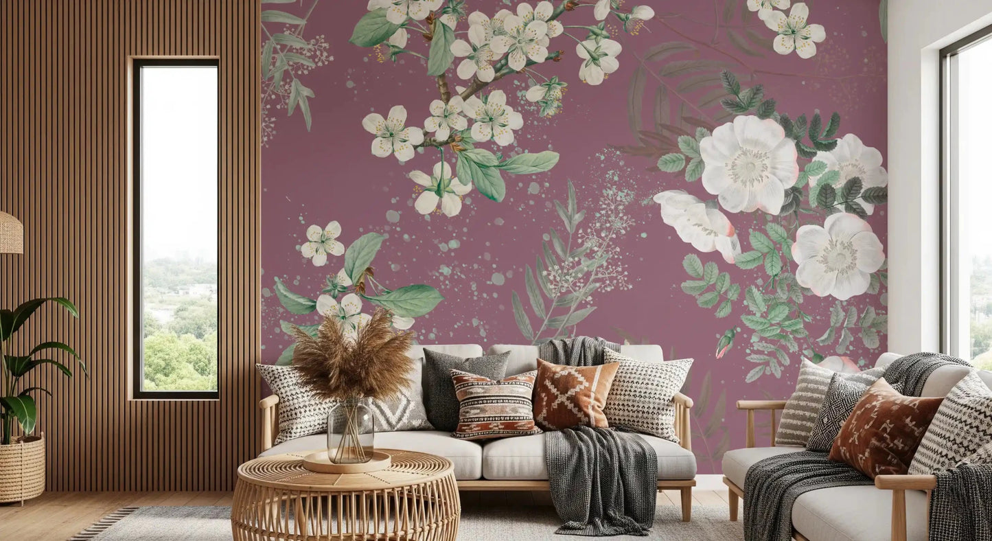 Serenity Garden Blooming Wall MuralGD9375