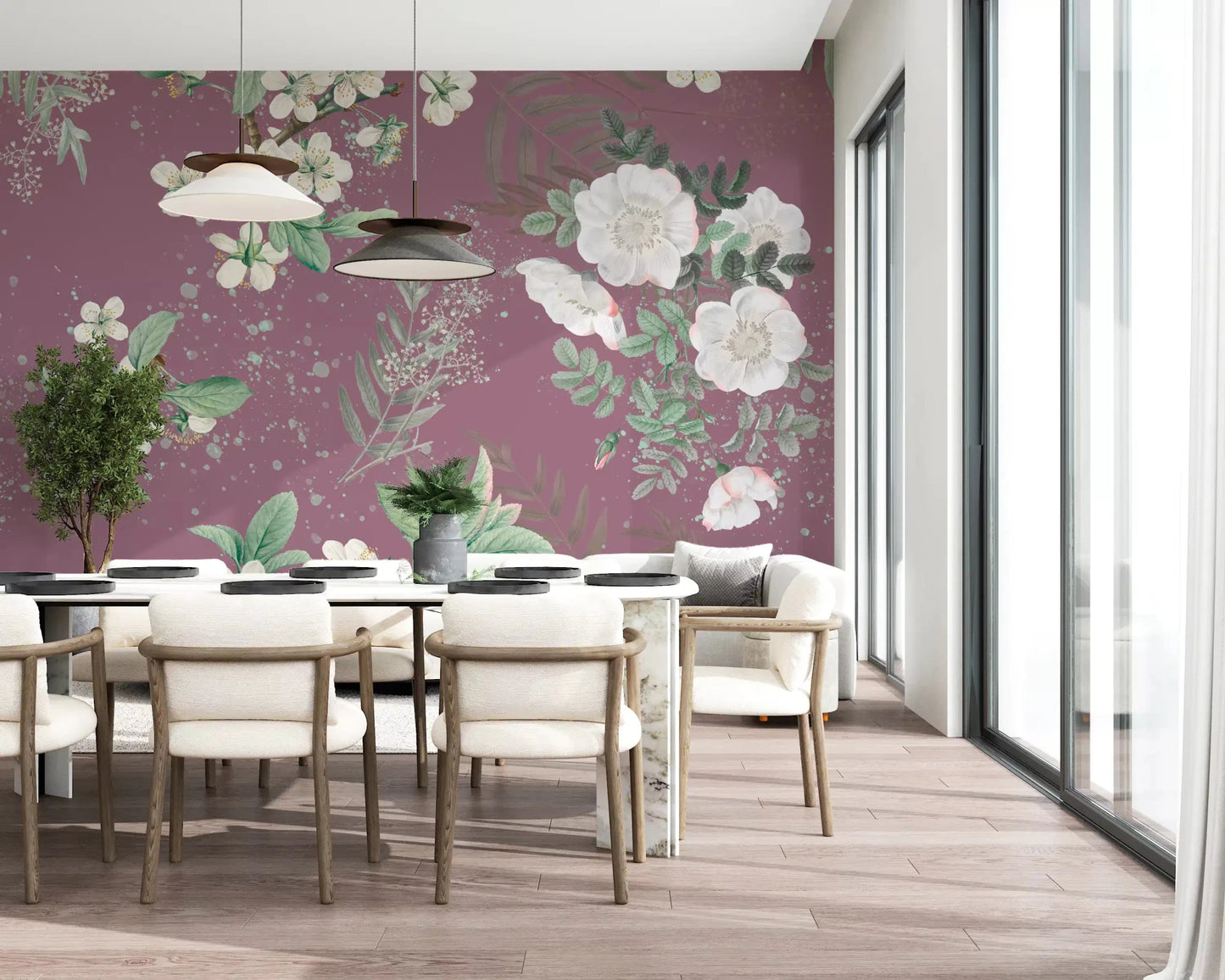 Serenity Garden Blooming Wall MuralGD9375