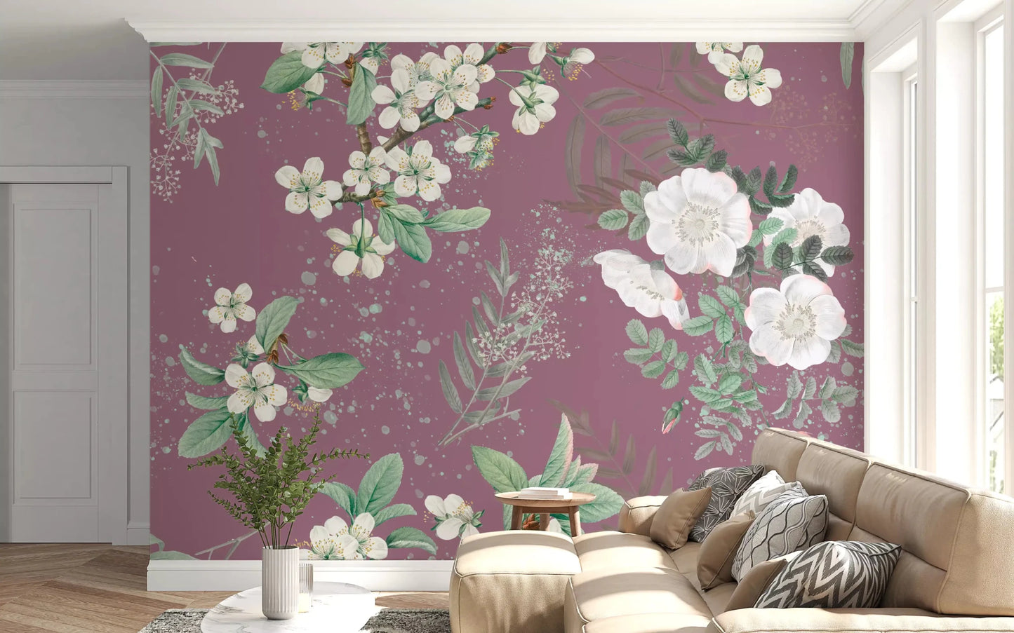 Serenity Garden Blooming Wall MuralGD9375