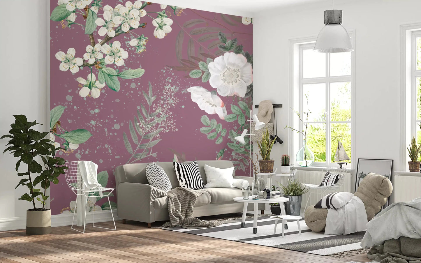 Serenity Garden Blooming Wall MuralGD9375