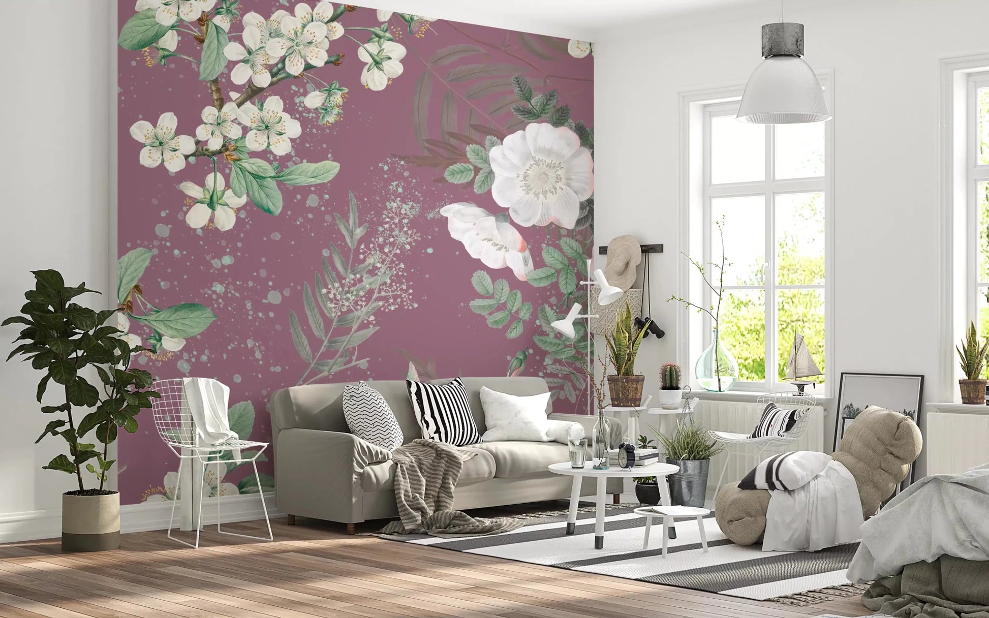 Serenity Garden Blooming Wall MuralGD9375