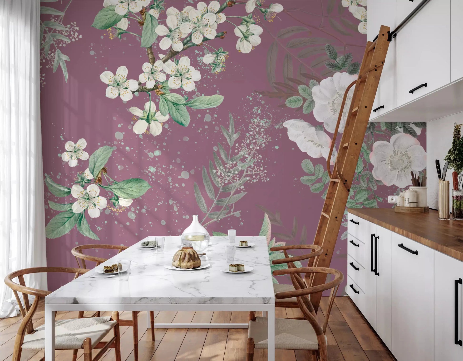 Serenity Garden Blooming Wall MuralGD9375