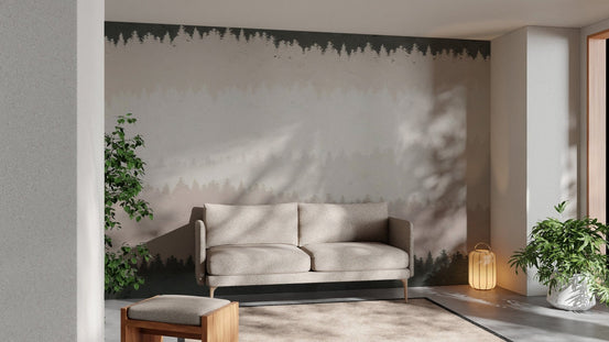 Chic living room style with Shaded Timber Illusion wallpaper, C368
