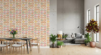 Open dining space with Shades of Cool Mid-Mod Summer Muted Tones Wallpaper, GD8652