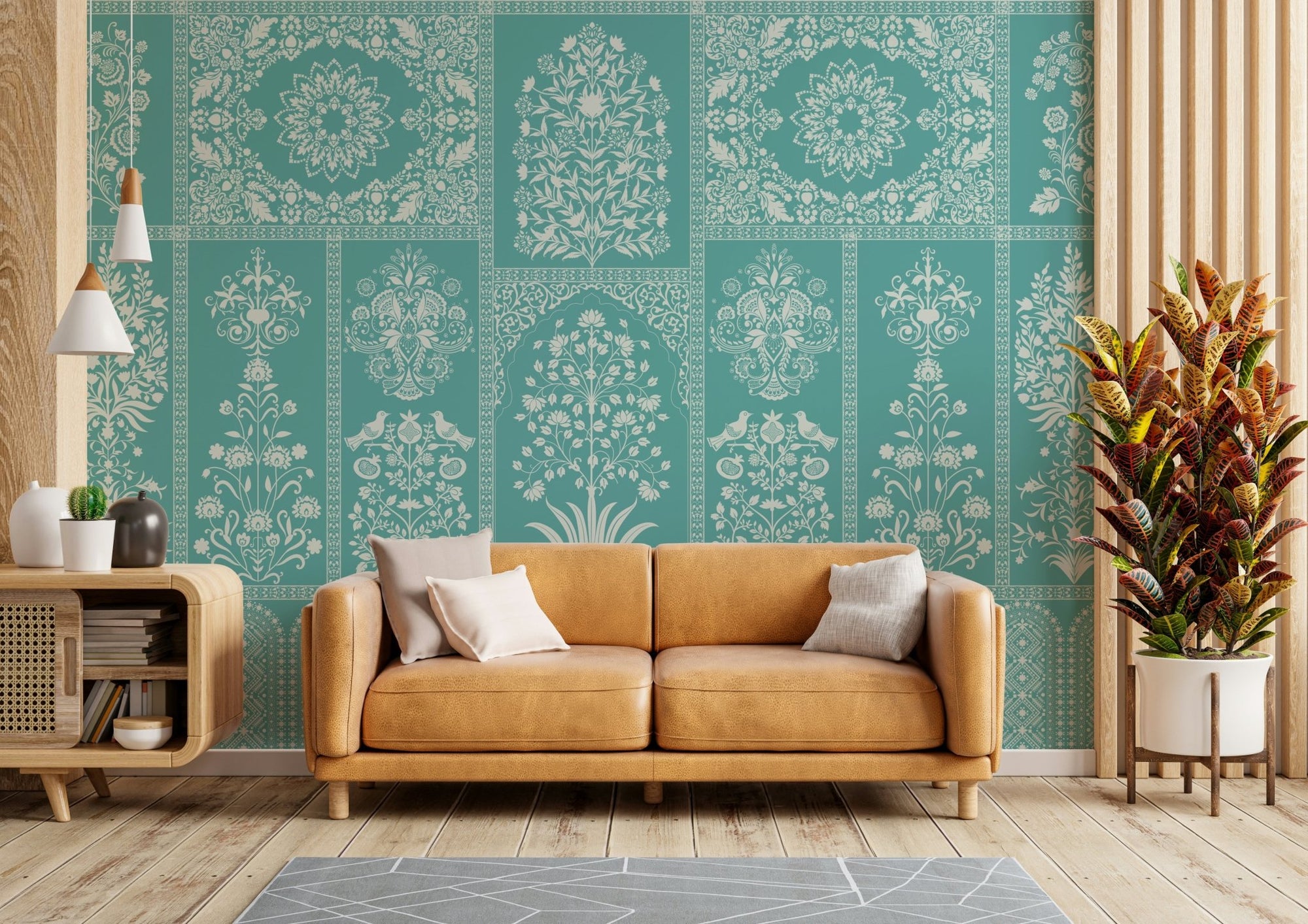 A peaceful wall mural with an organic, natural design. GD4332

