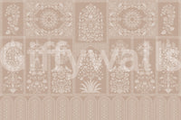 The style is a soft-focus illustration or a painterly design.

