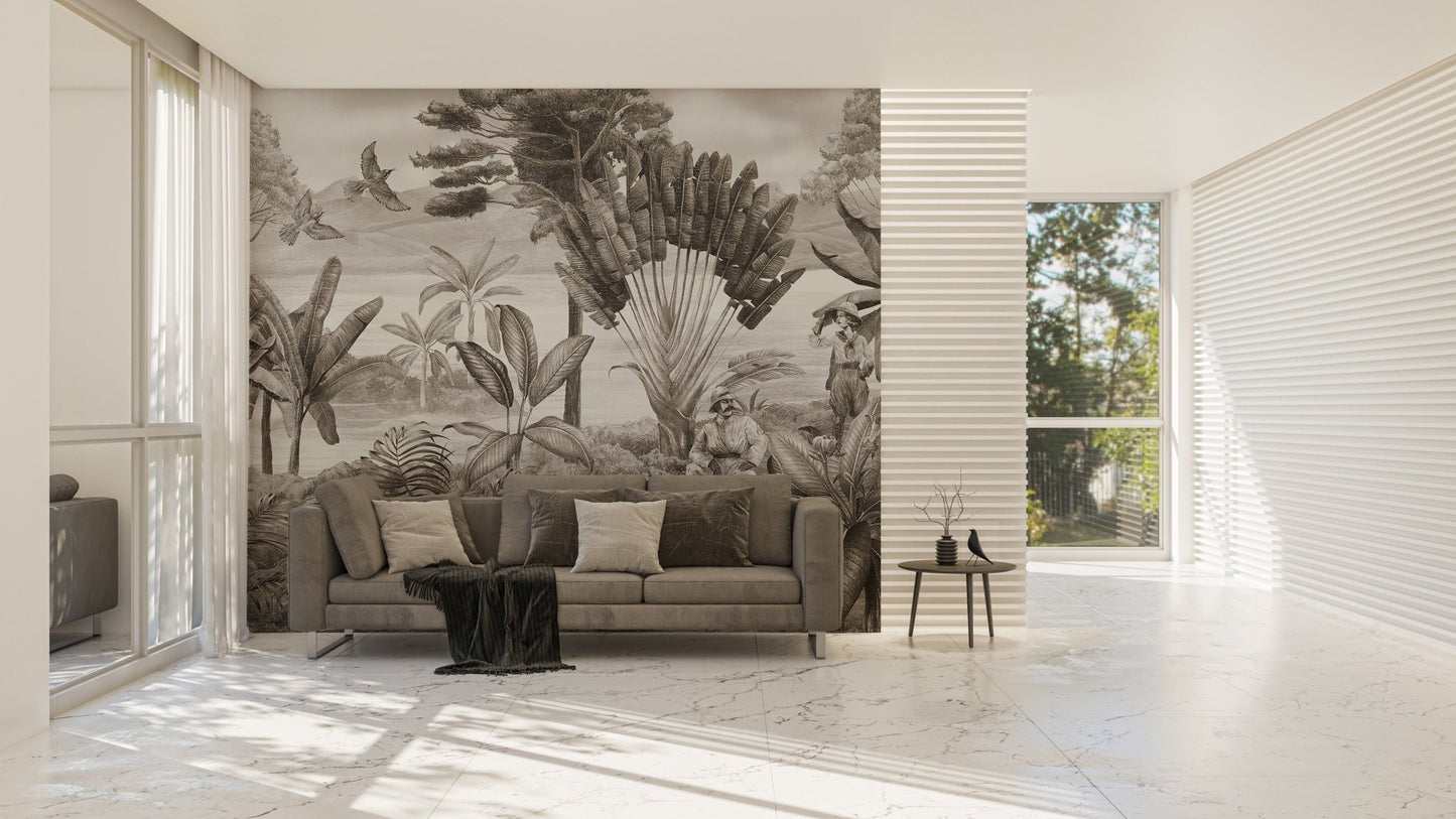 Jungle adventure wallpaper mural
