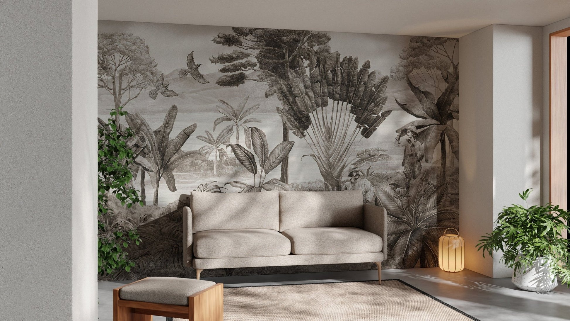 Jungle shooter mural for walls
