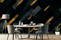 Celestial shooting stars wall art for bedroom decor.