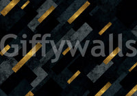 A stunning wall mural featuring shooting stars