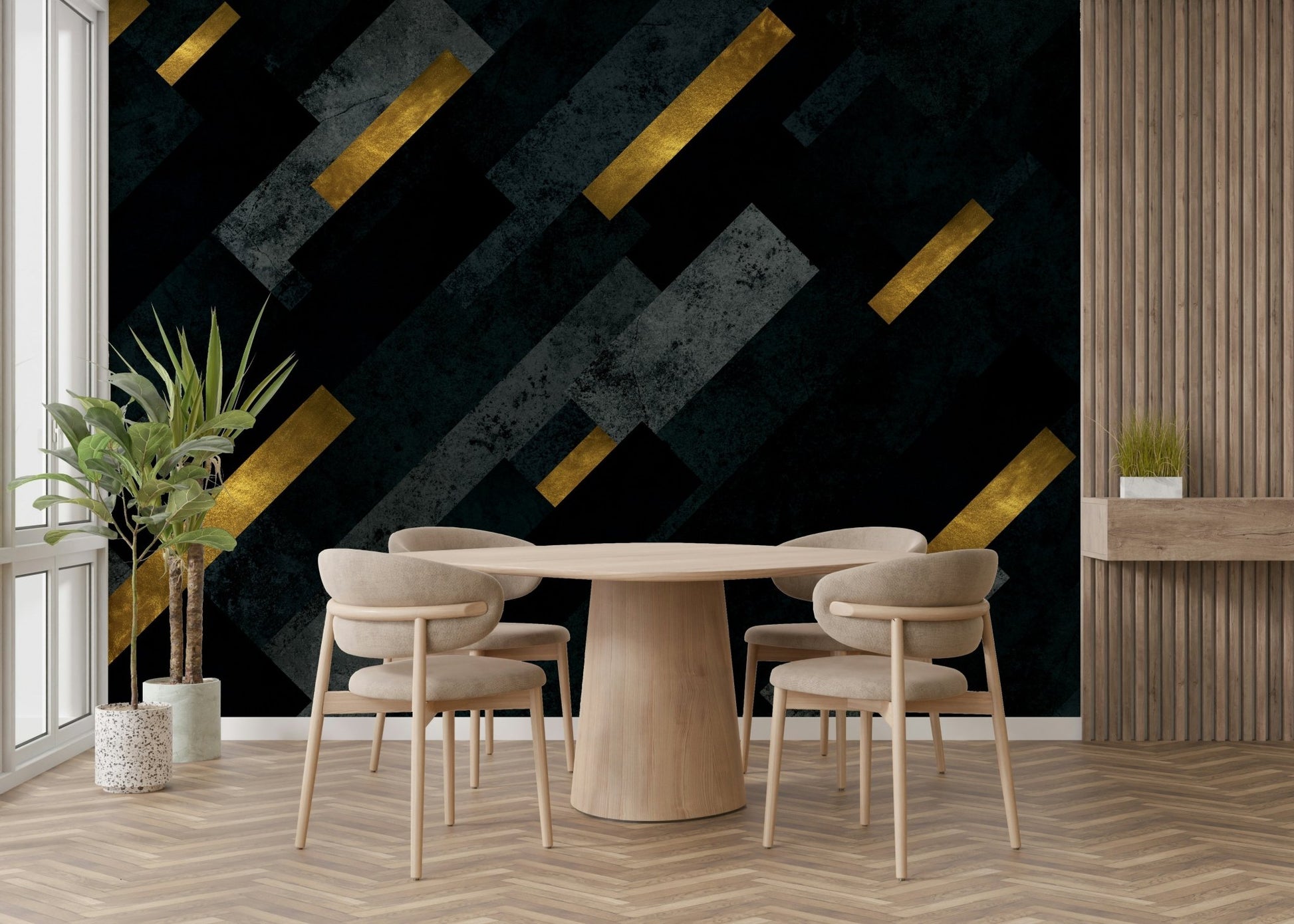 Elegant shooting stars mural to enhance your wall