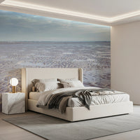 Neutral beach wall mural for workspace interiors, GD8200