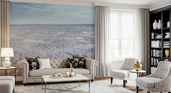 Shoreline Serenity Wall Mural with calm beach tones, GD8200