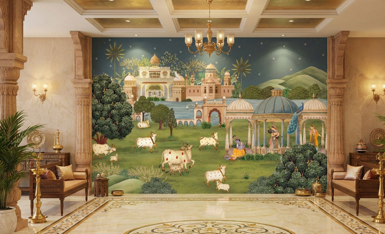 Shyam Kunj Wall Mural for Walls
