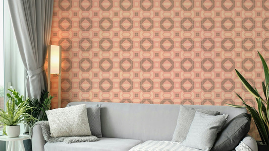 Mediterranean-style tile design in warm terracotta and cream

