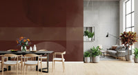 A Dining and living room gains warm clay tones from Sienna and Clay abstract wall mural.GD9600