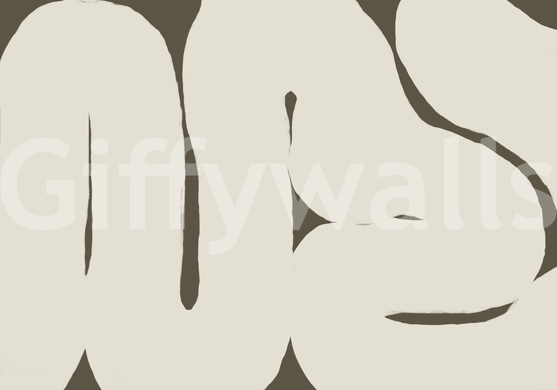 Silenced Current mural featuring smooth abstract design